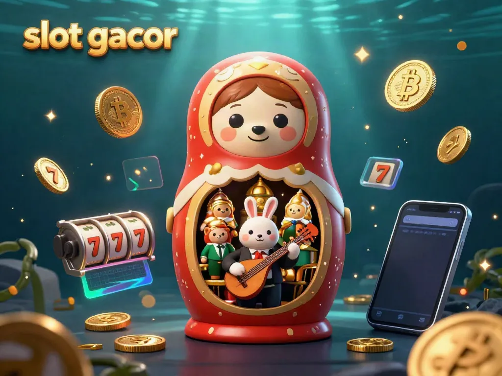 Experience the thrill of slot gacor with enchanting casino characters in a vibrant 3D illustration.