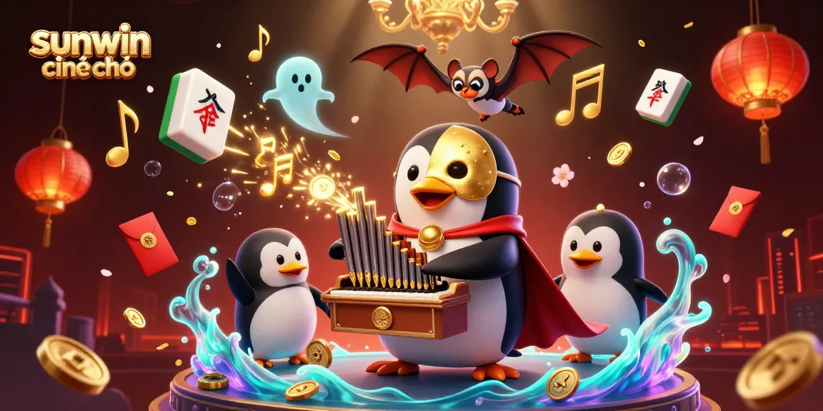 Experience the thrill of sunwin chính chủ as the 3D phantom opera penguin fills the scene with golden coins.
